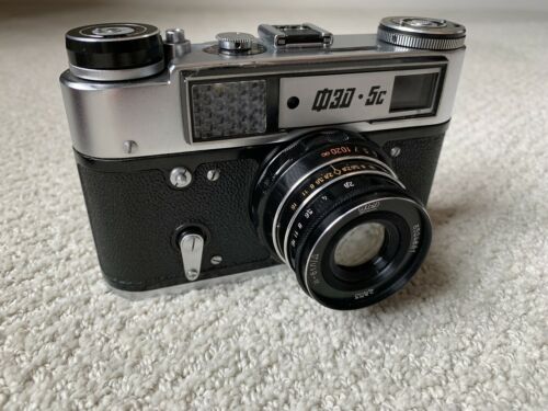 Fed 5c Russian LTM M39 Leica 35mm Rangefinder Camera Industar 61 L/D Lens USA