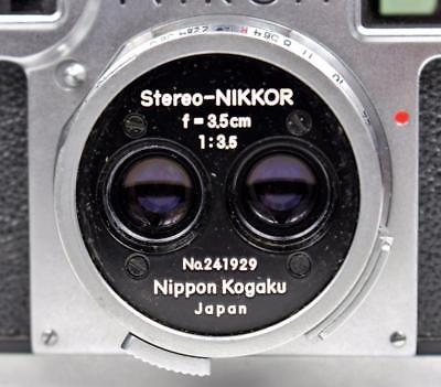 *Super Rare* Nikon Stereo NIKKOR 1:3.5 3.5cm Lens 241929 & S2 Rangefinder Camera