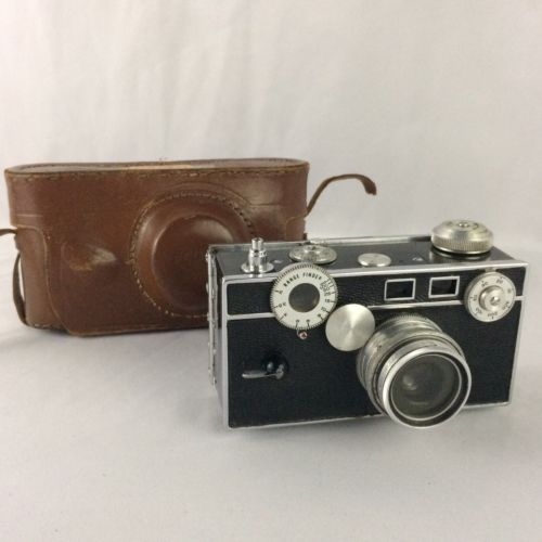 Vintage Argus C3 The Brick 35mm Film Camera With Case 50mm f-3.5 Lens Cintar USA