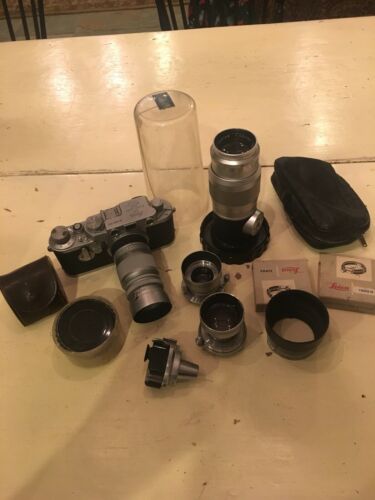 1940’s Vintage German Leica Camera & Lenses Lot