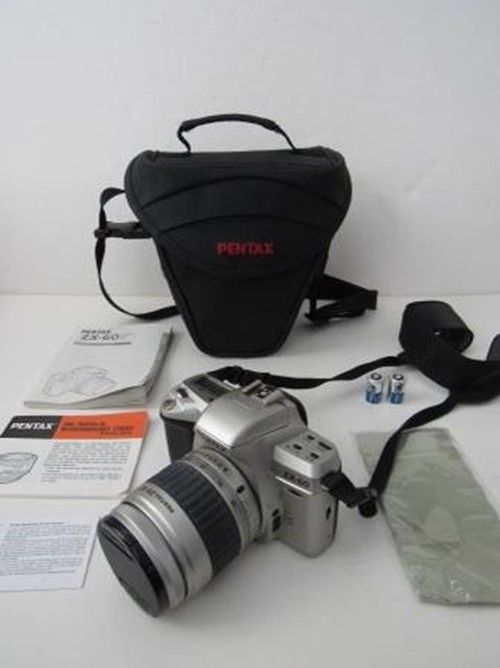 Pentax, ZX-60, 35 MM SLR Camera With 28-90 Lens, & Case, Used Once, Exc. Cond.