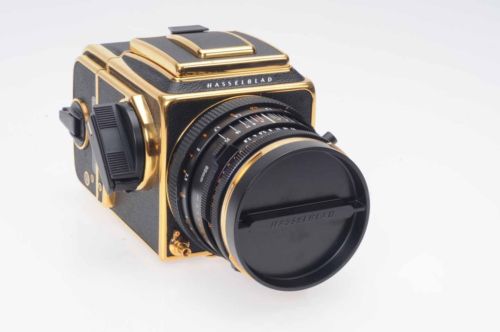 Hasselblad 500C/M 30th Anniversary Gold Kit w/80mm,A12 Back,WL              #293