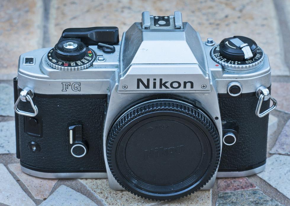 Nikon FG Film Based Camera Tested and Working Perfectly.  Great Sample!