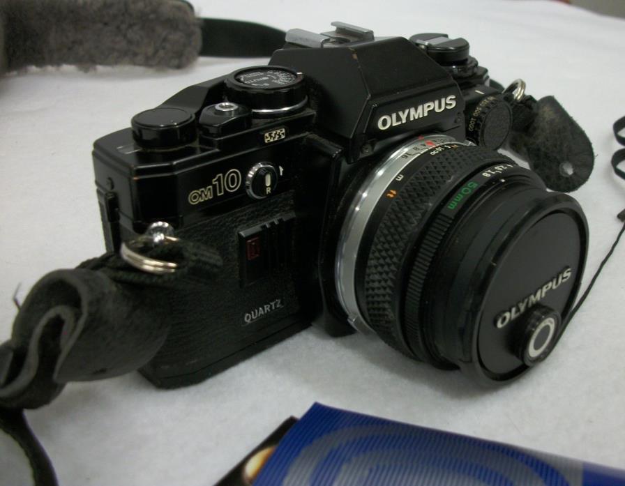 Olympus OM-10 SLR 35mm Camera with Olympus Zuiko Auto-S 50mm f/1.8 Lens