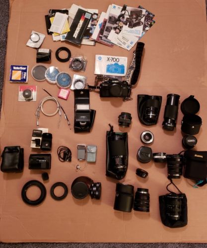 Vintage Minolta X-700 large photographer's bundle