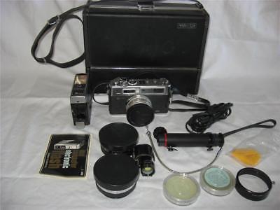 YASHICA GS f=45 mm Yashinon DX Camera Kit w/Wide Angle & Telephoto Rangefinder