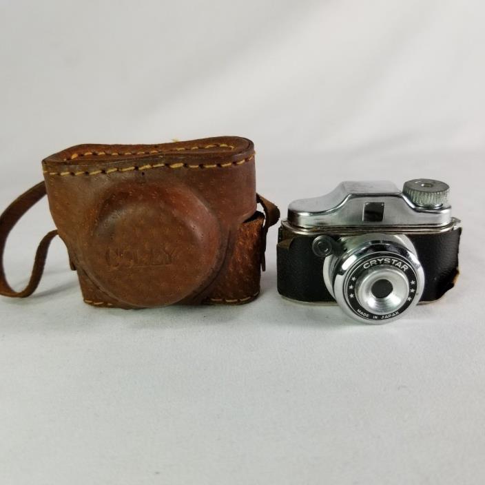 Crystar Camera Colly Brown Leather Case Subminiature Spy 2