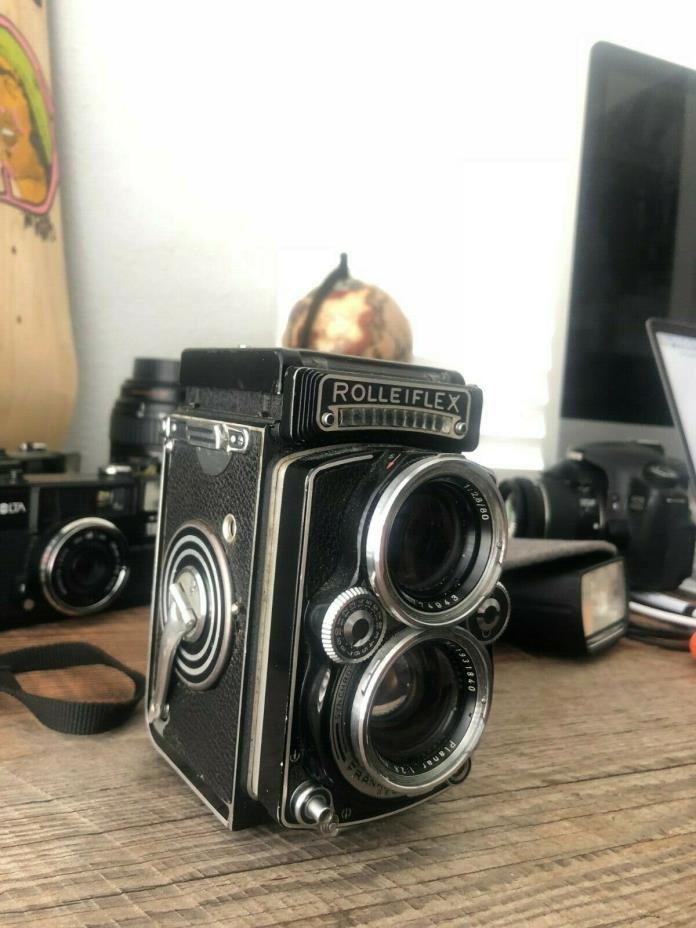 Rolleiflex 2.8 E  ( 2.8e ) 120mm TLR Film Camera - Zeiss Planar f/2.8 80mm Lens