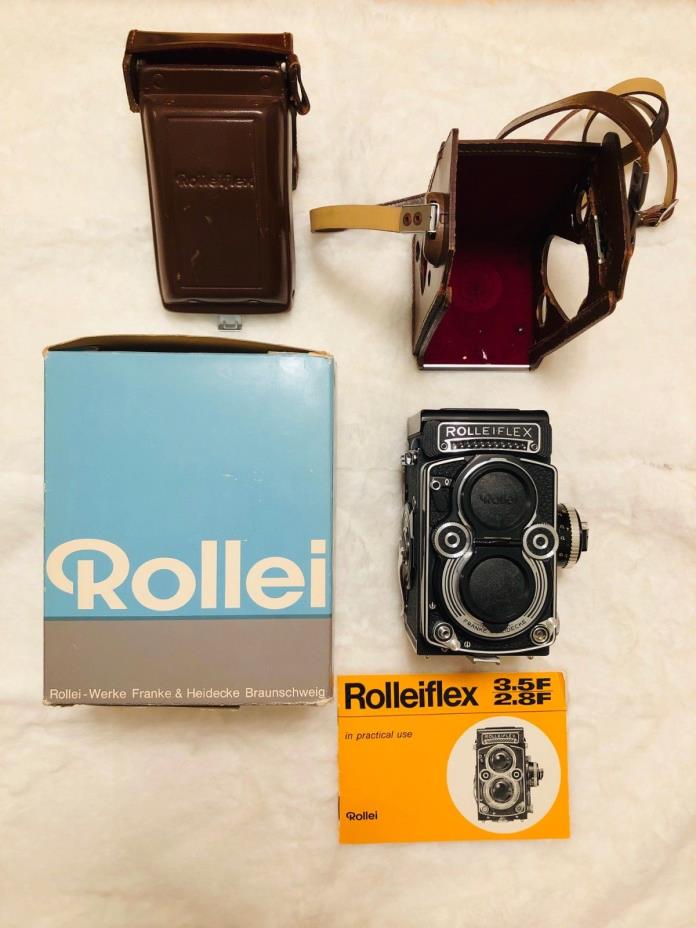 Rolleiflex 3.5f Planar. Mint condition. Original box, manual, and case.