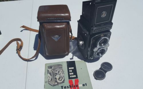 Yashica MAT Camera Copal MXV w/Case, Manual and Caps