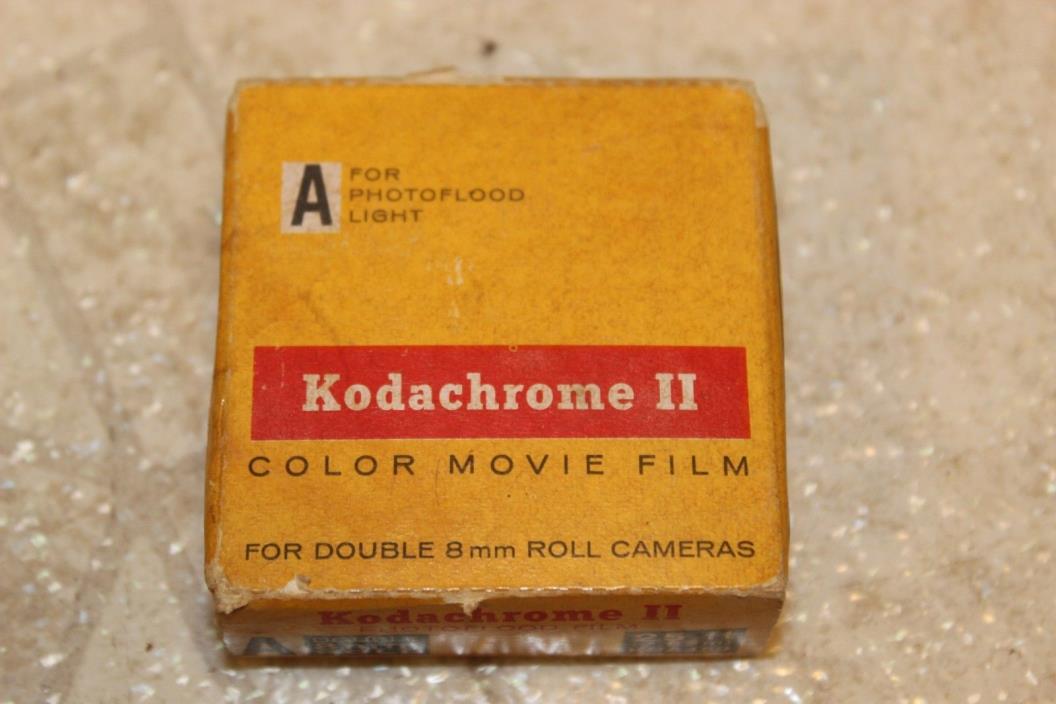 Kodak Kodachrome II color movie film A Double 8mm roll 25ft