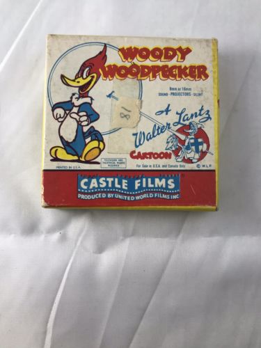 Vintage Woody Woodpecker 8 mm Movie Hypnotic Hicks Castle Films 512 Lantz