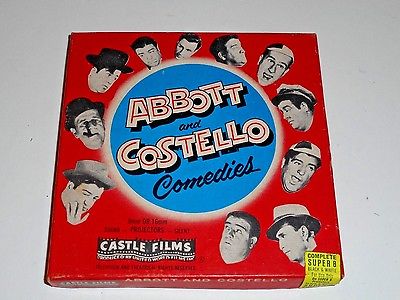 Vintage SUPER 8 ABBOTT & COSTELLO CASTLE FILMS BLACK/WHITE 