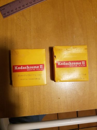 2 Kodachrome II Movie Film Type A Super 8 Cartridge 50ft Rolls Kodak