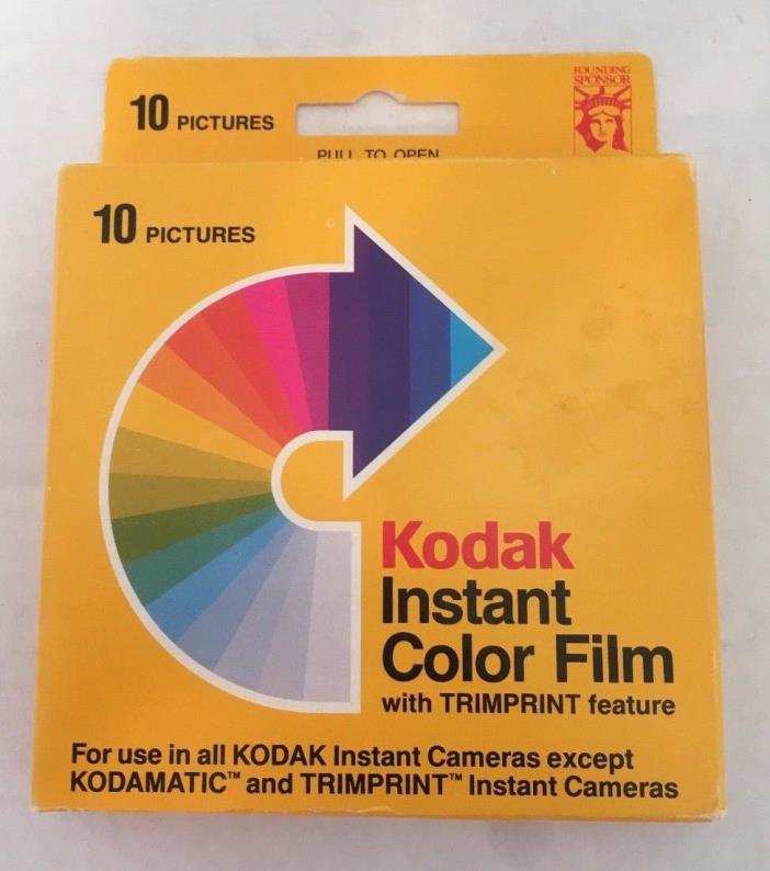 Kodak Instant Color Film Trimprint Feature 10 Prints PR144-10 Expired Sealed