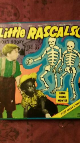 ANTIQUE 1936 LITTLE RASCALS SPOOKY HOOKY SUPER 8MM FILM B&W w/advertisements