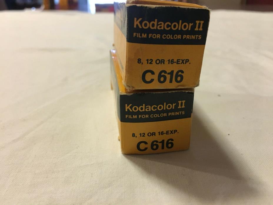 2 rolls Kodak KODACOLOR II Film for Color Prints, C 616