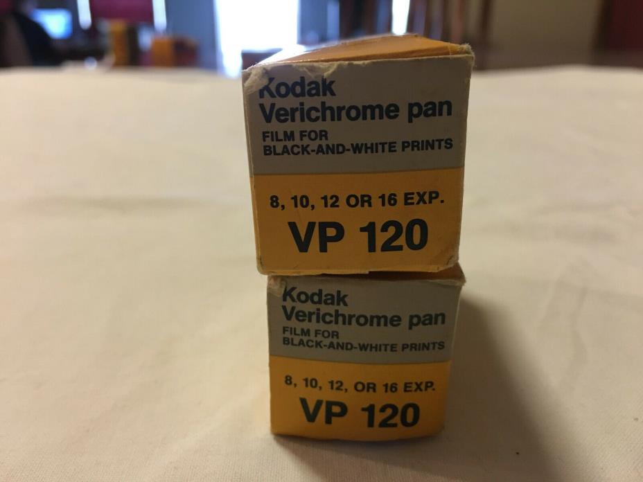 2 rolls unopened Expired NOS Kodak Verichrome Pan Film VP 120