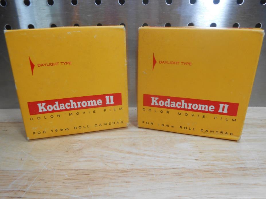 NOS Lot of 2 Kodachrome II 16mm Color Movie Film