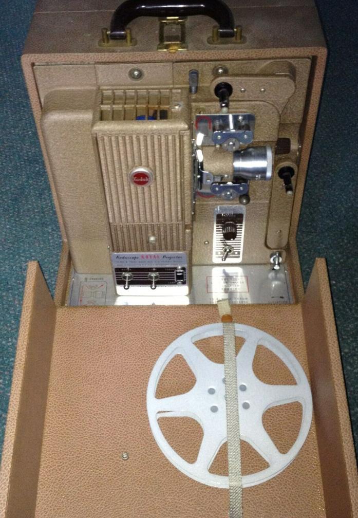 Kodak Kodascope Royal 16mm Projector + 5 Vintage Movies