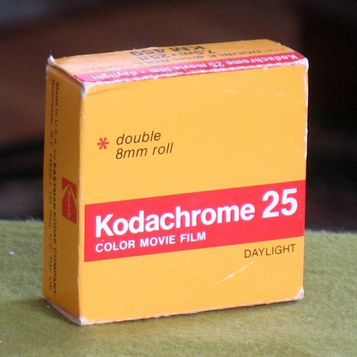 Vintage Kodak Kodachrome 25 Color Double 8mm Movie Film KM 459 Exp Date Feb 78