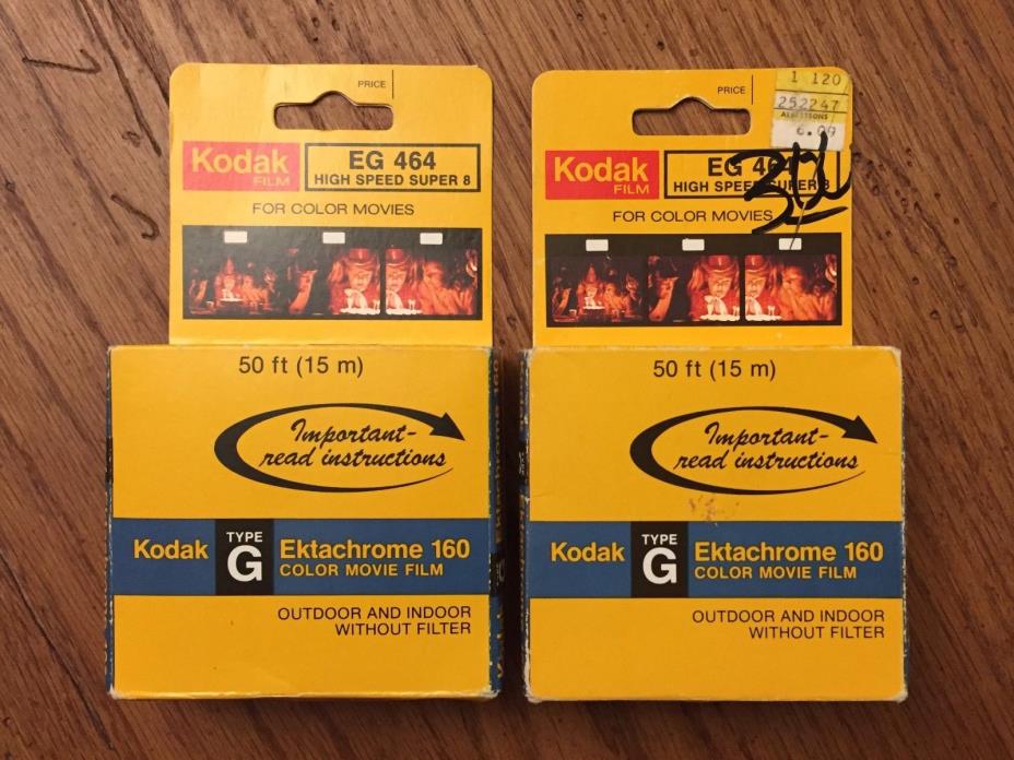 (2) Kodak Ektachhrome 160 EG 464 Movie Film Expired 1981