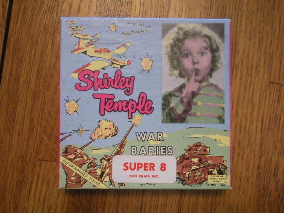 SHIRLEY TEMPLE War Babies 533 Super 8 Vintage Movie Film