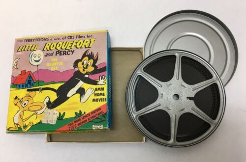 Terry Toons Little Roquefort And Percy the Haunted Cat-CBS Films 8mm Film Movie