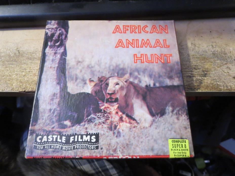 vintage Super 8 movie reel African Animal Hunt