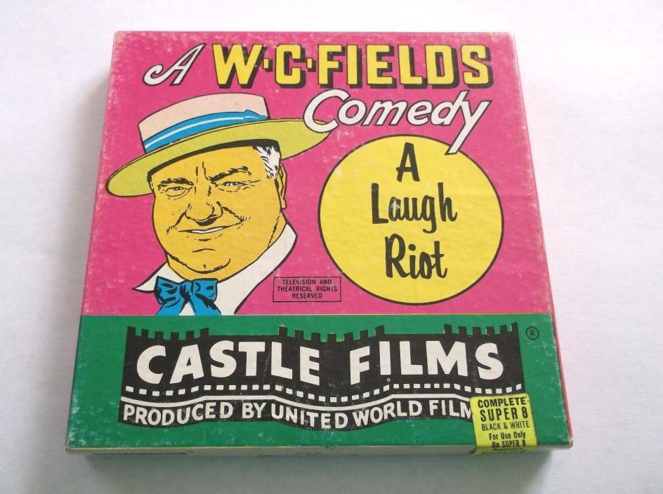 Vintage Film W.C fields Comedy Circus Slickers Super 8 in Box