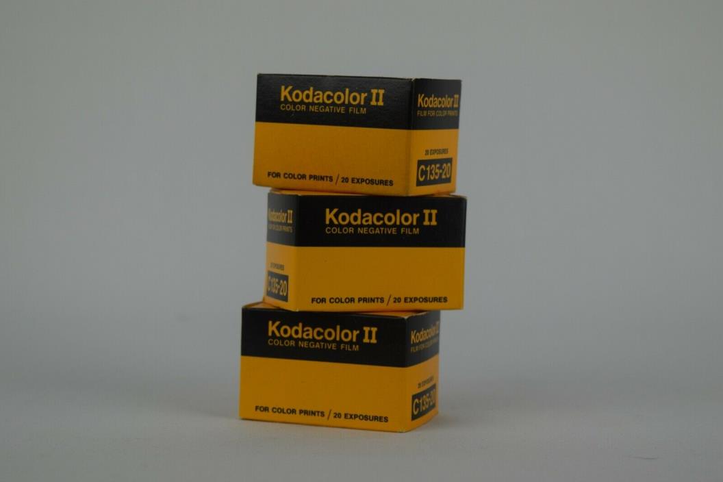 3x Kodak Kodacolor II 2 35mm Film Color Negative Expired 1975 20 Exp Per C135-20