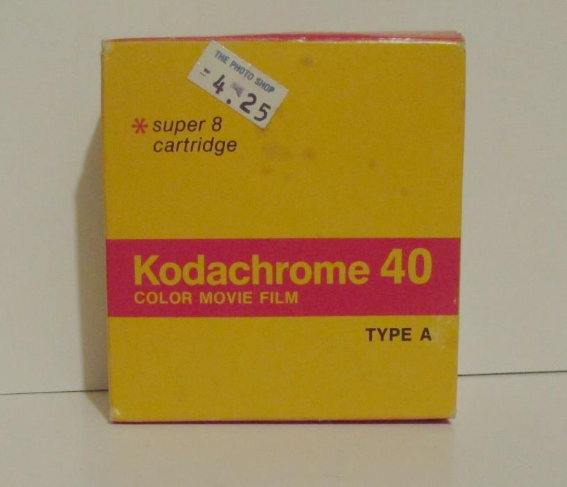Kodak Kodachrome Super 8 Movie Film 40 Color Type A Cartridge 50 ft Exp. 4/1979