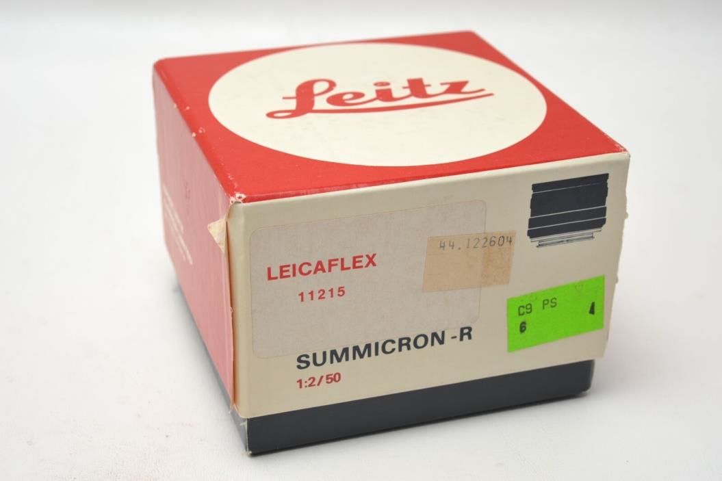 Leica 50mm 2.0 Summicron R Box Only