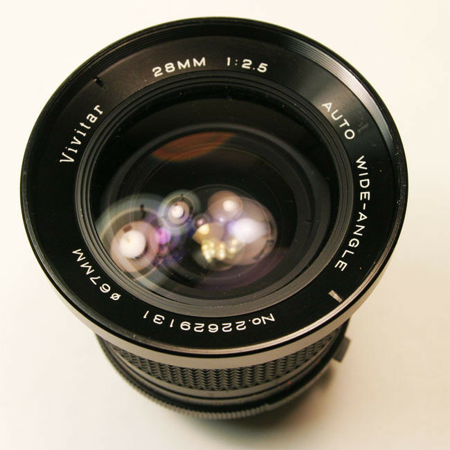 VIVITAR 28mm 1:2.5 manual focus  Lens for MINOLTA MC M/SR Mount MINT