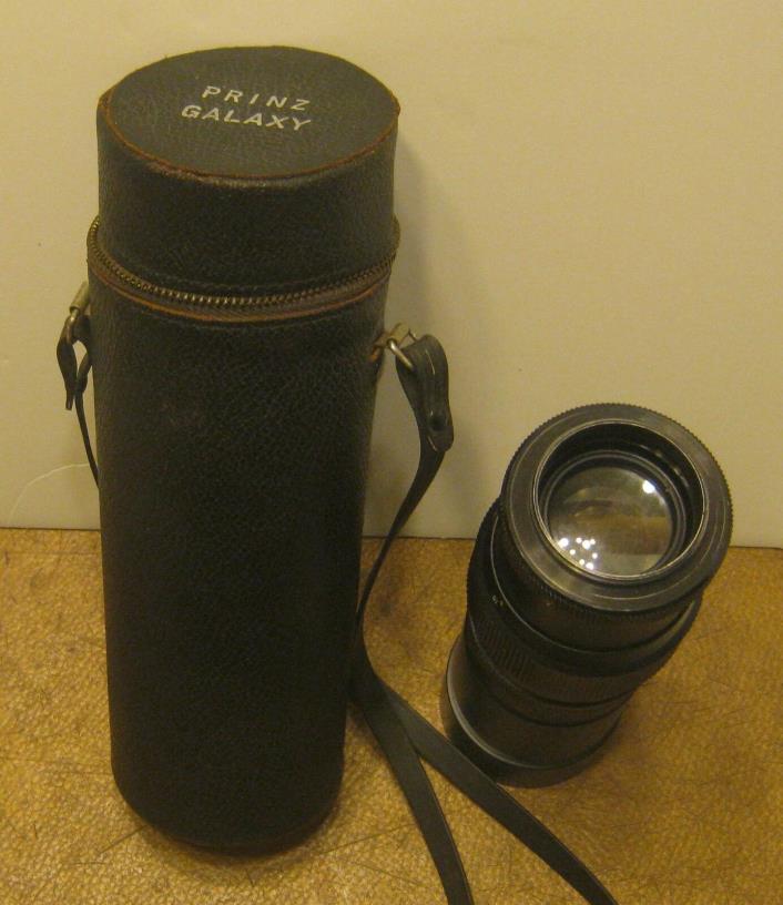 Vintage PRINZ GALAXY Lens 1:4.5 f= 200mm No. 80051 with Case!!