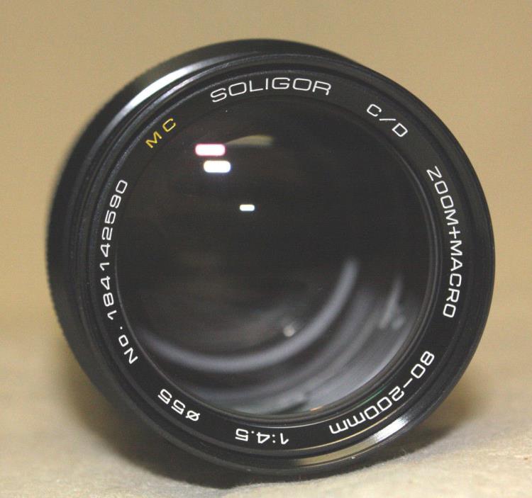 SOLIGOR C/D ZOOM + MACRO 80-200mm 1:4.5 LENS PENTAX K MOUNT EUC 6826