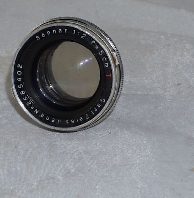 Carl Zeiss Jena Sonnar f2 5cm T Lens for Contax Rangefinder Camera