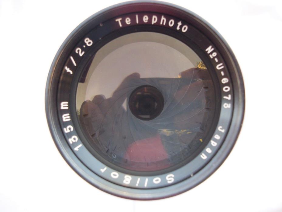 Soligor 135mm Telephoto f 2.8 Lens w/Screw on Mount