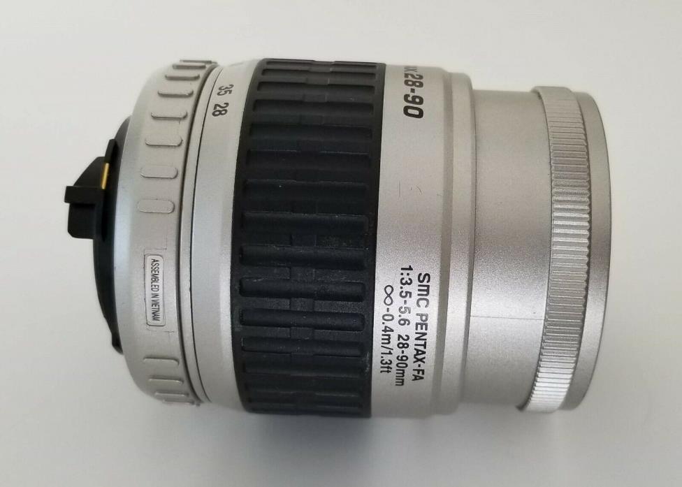 PENTAX FA 28-90mm f3.5-5.6 SMC AF Lens K mount silver fits Film & Digital