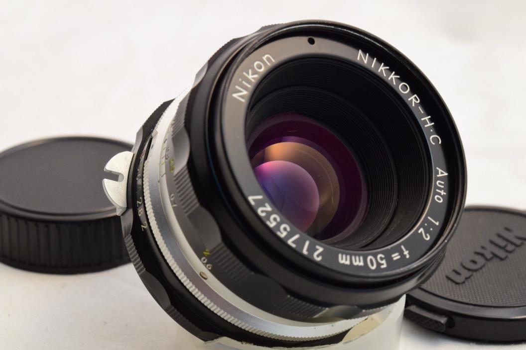 Nikon Nikkor HC Auto 50mm f/2 Non Ai Manual Focus Prime Lens - EXC