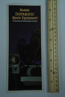 Kodak Instamatic Movie Projectors Super 8, 8MM 1967 Folder Vintage Advertising