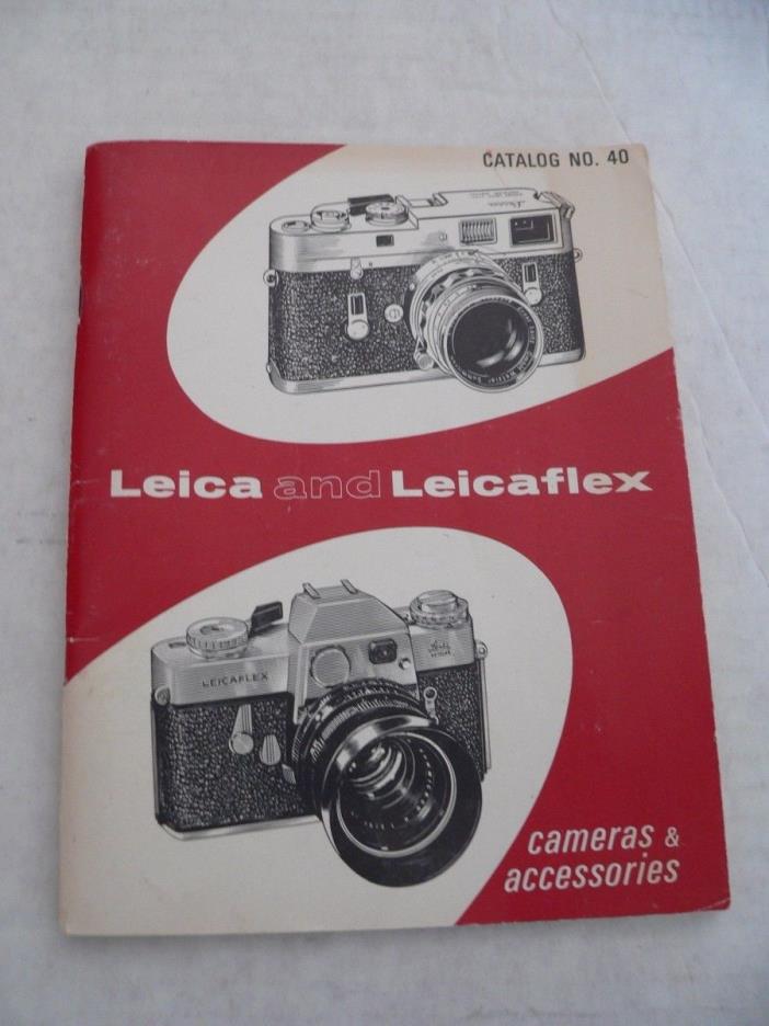Leica Product Catalog No. 40, 1967 from Reeds Camera Store in Pasadena CA