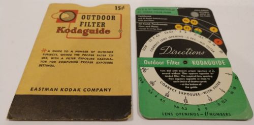 KODAGUIDE Vintage Eastman Kodak Company Outdoor Filter Sleeve Camera Photography