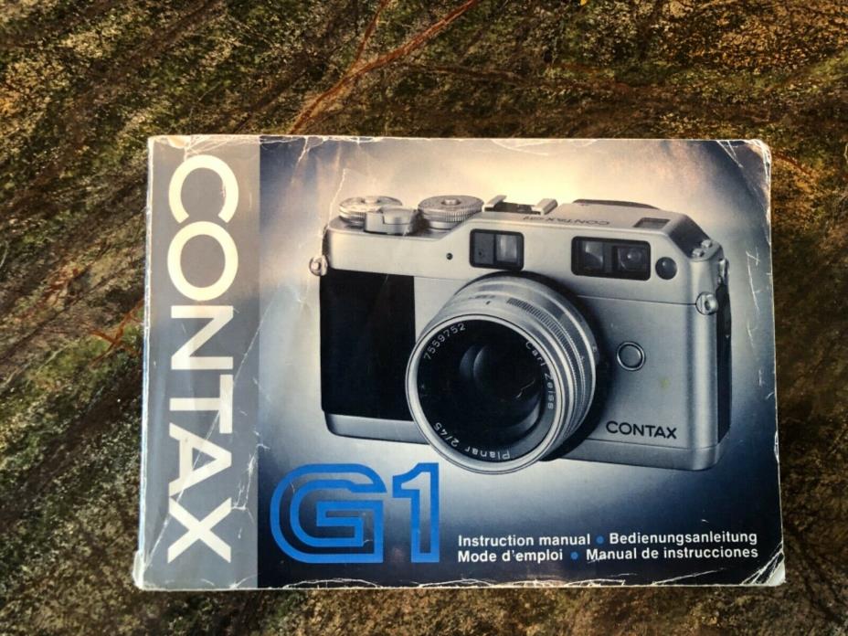 Contax G1 Manual Original in Very Good Condition