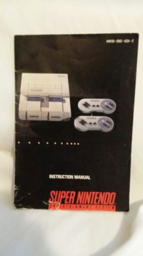 Super nintendo entertainment system Instruction Manual