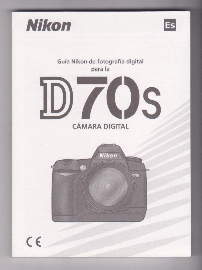 NIKON D70s Camara Digital-Spanish Manual-Espanol Guide-Instruction Book-Photo