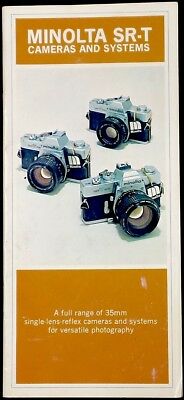 Minolta SR-T Cameras and Systems Catalog/Sales Brochure no SRT402E-B3 Vintage