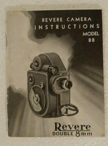 Vtg 1946 Revere Camera Model 88 Instructions Manual Booklet