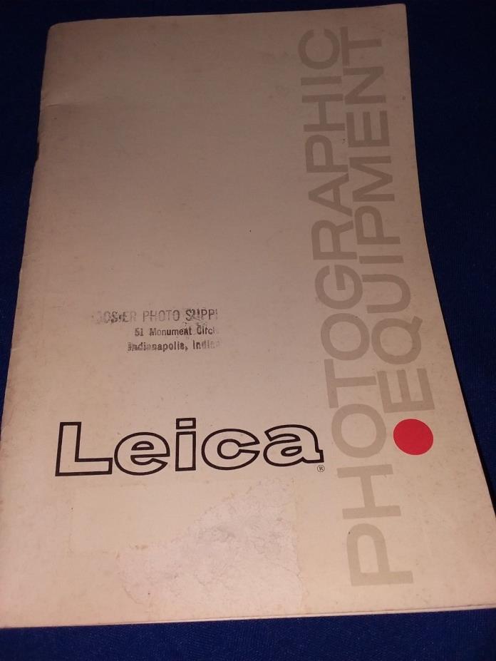 LEICA 1957 Photography Equipment catalog 83 illustrated pages