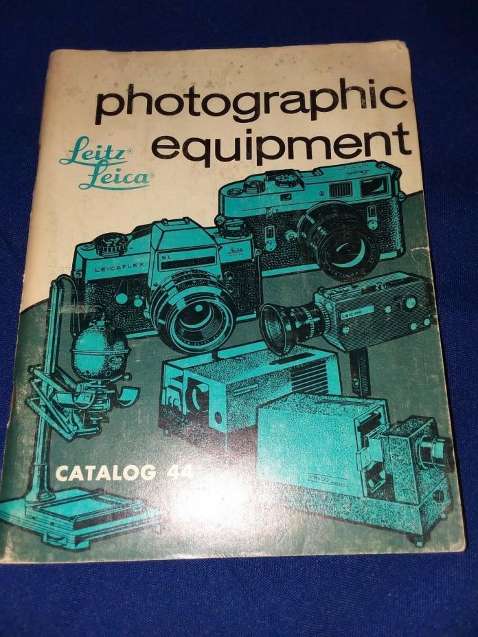 LEICA 1974 Photography Equipment catalog 77 illustrated pages CATALOGUE